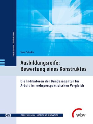 cover image of Ausbildungsreife